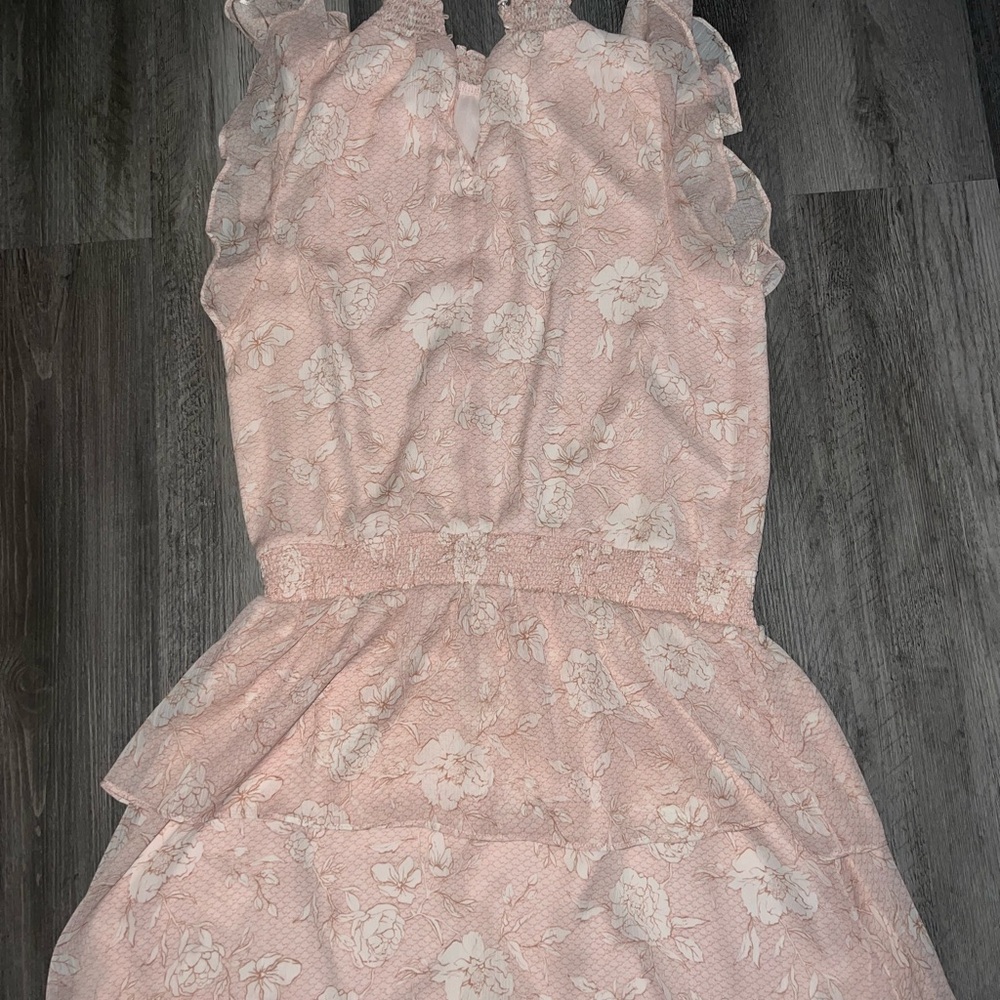 Express Light Pink Floral Dress